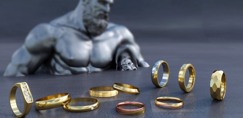 Modelos de anillos de matrimonio para hombre