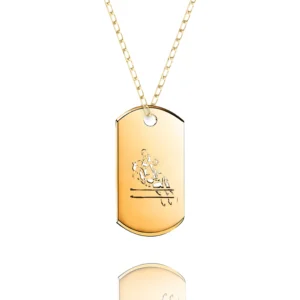 Placa Equitación - Dije de Oro de Alta Joyería