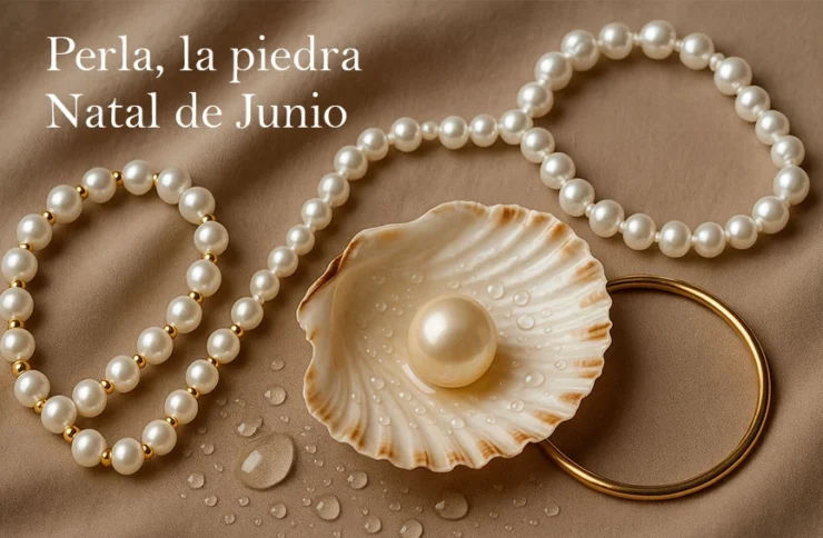 Perla, piedra natal de junio.