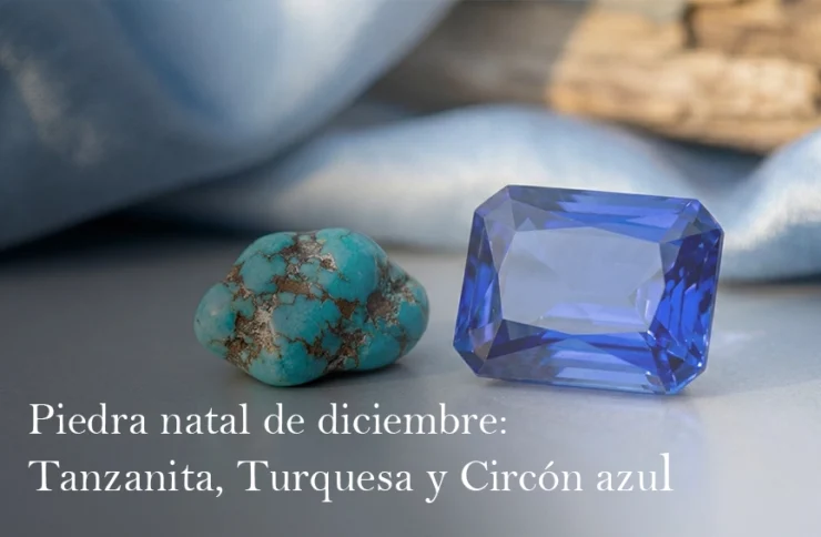 Piedra de diciembre: Tanzanita, Turquesa y Circón azul